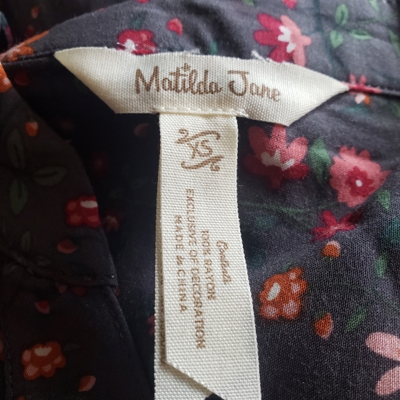 Matilda Jane Sz XS Floral Print Blouse D178 - Picture 5 of 8